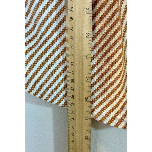 NWOT Betsey’s Boutique Shop Women's Mustard Yellow & Cream Flare Knit Top Medium - Picture 6 of 8